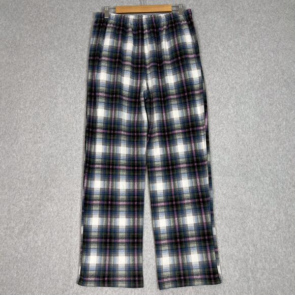 Skims Multi Plaid Gender Inclusive Fleece Sleep Pajama Set Size Small - Picture 14 of 16